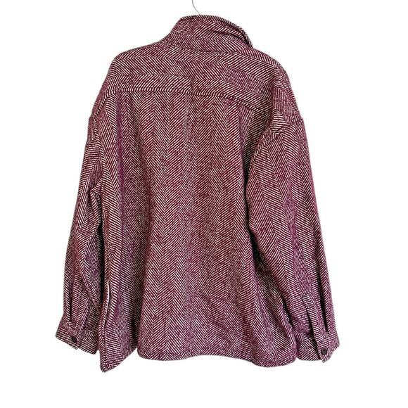 Houston White Adult Herringbone Shacket Size XXL - Picture 4 of 9